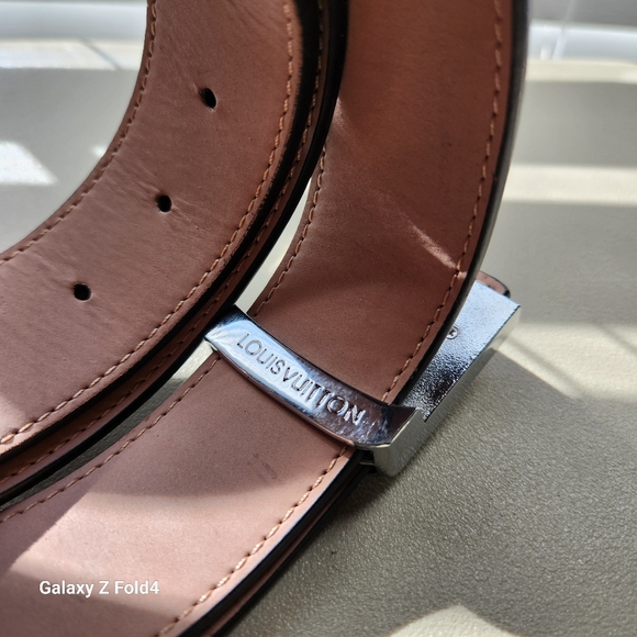 Louis Vuitton Damier Cobalt Canvas 40mm LV Initiales Belt 48/120 - Picture 3 of 5